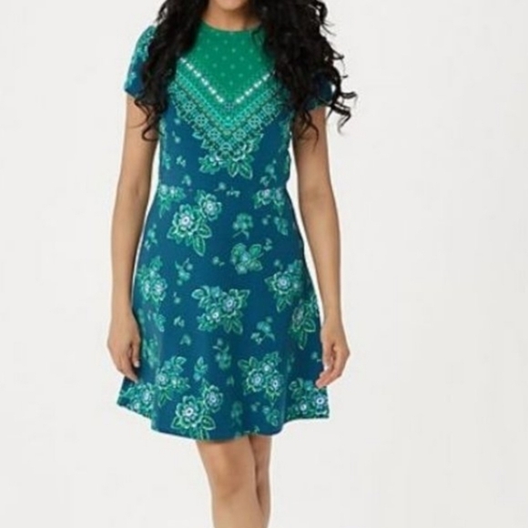 Isaac Mirahi Floral Handkerchief Dress - Picture 1 of 7